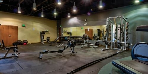 Fitness center at The Ridge campground Fitness center at The Ridge campground