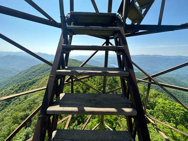Shuckstack Fire Tower via the AT