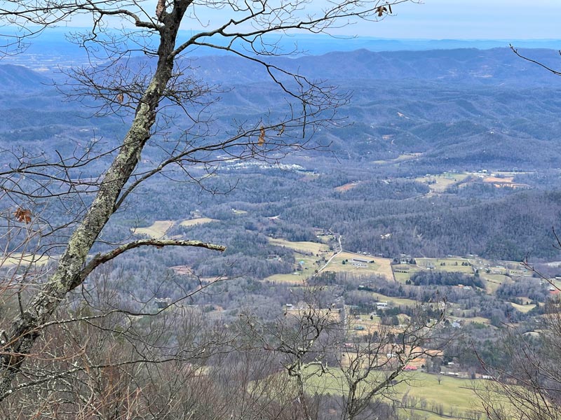 Views from the ridge of Indian Grave Gap trail Rich Mountain Loop