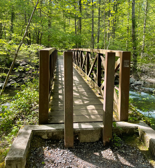 Bridge at the Big Creek Campground Baxter Creek Trail (Mt. Sterling)