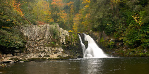 Abrams Falls in autumn