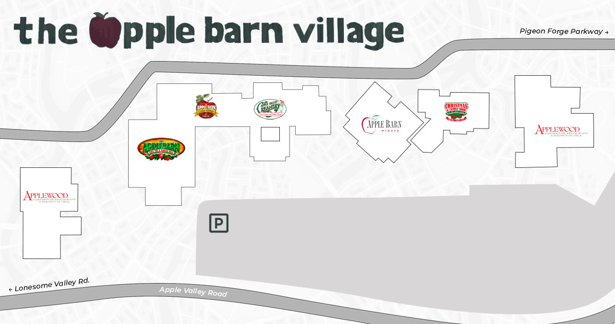 Map of The Apple Barn Village