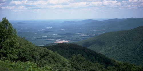 The Blue Ridge Parkway: Click to visit page.