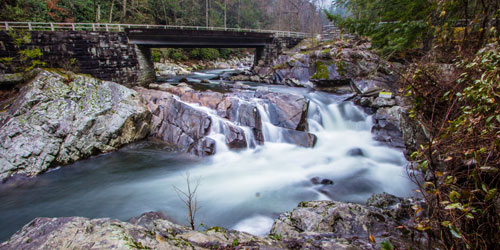 bridge over The Sinks