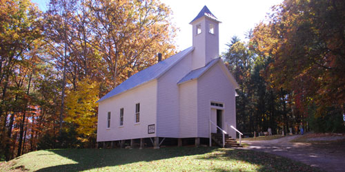 Primitive Baptist Church in Cades Cove