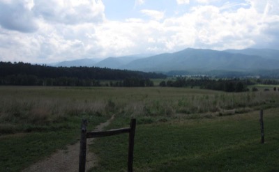 View of Cades Cove Wildlife Overlook