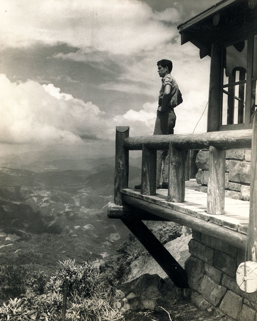 The fire tower on Mt. Cammerer in the Great Smoky Mountains (June 14, 1940)