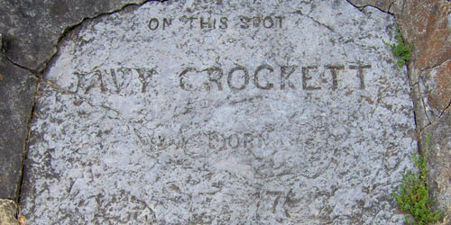 Davy Crockett birthplace marker by Brian Stansberry