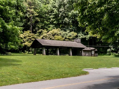 View of Deep Creek Picnic Pavilion