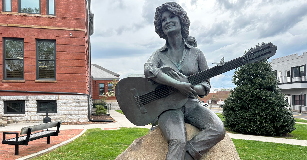 The Dolly Parton Statue - Sevierville, TN