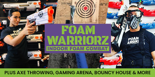 Foam Warriorz Pigeon Forge: Click to visit website.