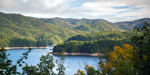 view of Fontana Lake