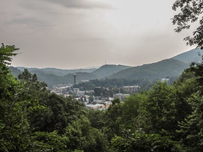 View of Gatlinburg Overlook Parking Area #2
