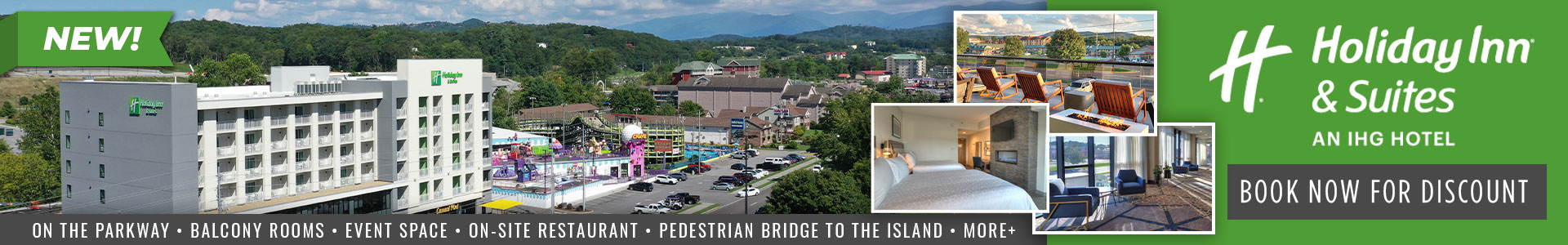 Ad - Holiday Inn & Suites Pigeon Forge Convention Center: Click to visit website.
