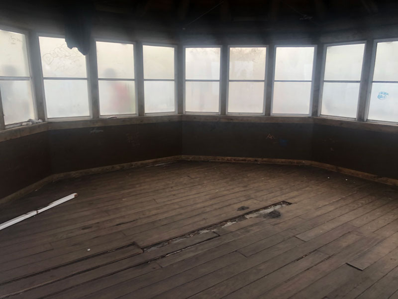 The inside of the lookout Mt. Cammerer Trail via Low Gap + AT