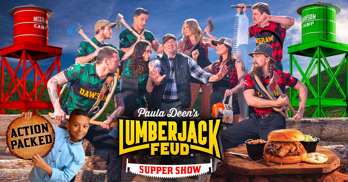 Paula Deen’s Lumberjack Feud Supper Show: Click to visit page.