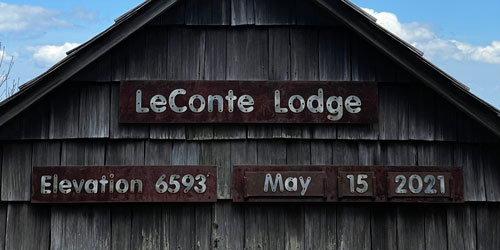 Dining room building at LeConte Lodge - May 15, 2021