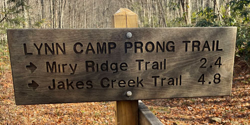 Lynn Camp Prong Trail: Click to visit page.