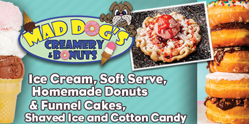 Ad - Maddog’s Creamery & Donuts: Click to visit website.