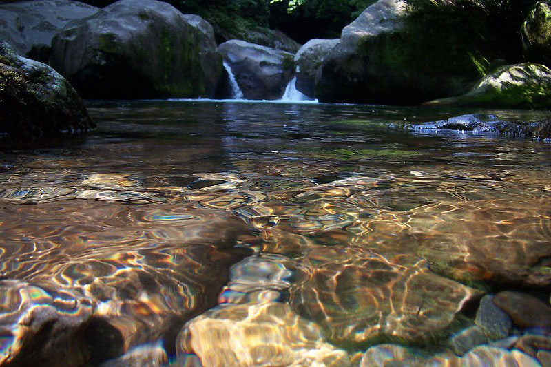 Midnight Hole by Alex Ford (CC BY 2.0) Big Creek Trail (Mouse Creek Falls, Midnight Hole)