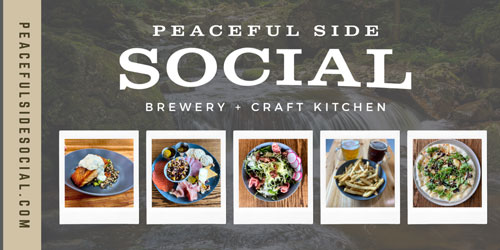 Peaceful Side Social Brewery + Craft Kitchen: Click to visit page.