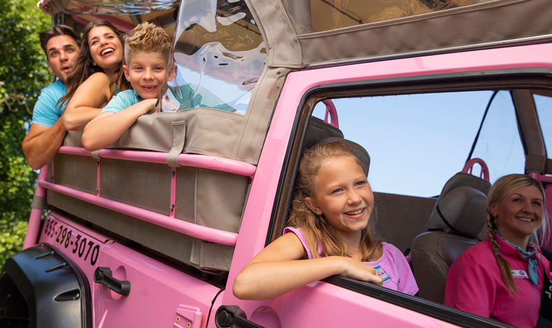 pink jeep tour in gatlinburg