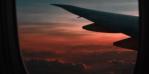 plane at night plane at night