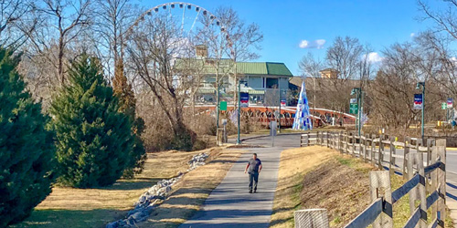Pigeon Forge Greenway through The Island