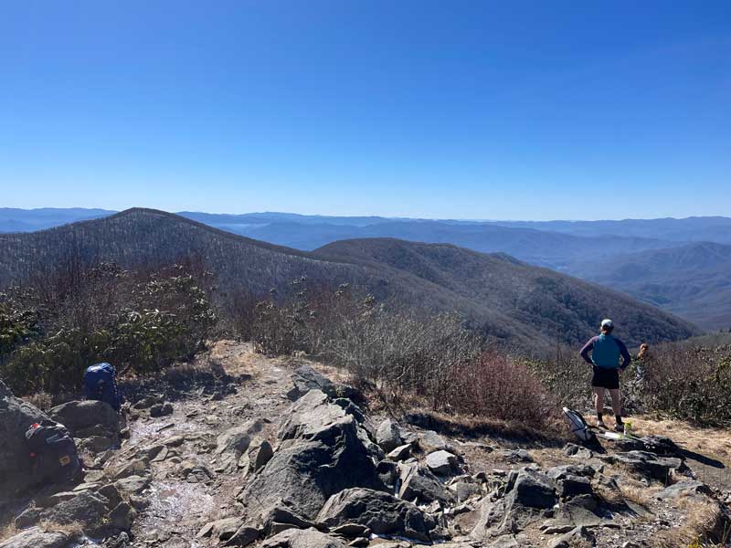 The view from Rocky Top (Feb 2023) Thunderhead Mountain (Rocky Top)