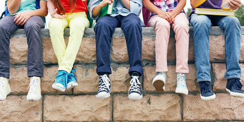 Kids wearing shoes Kids wearing shoes