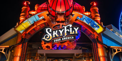 SkyFly: Soar America exterior at The Island