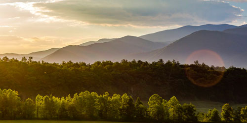 view of Thunderhead Mountain from Cades Cove