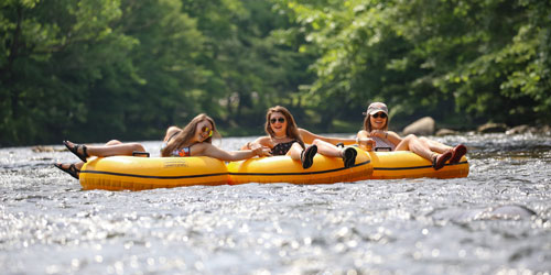 Tubing on the Little Pigeon River - things to do in Smoky Mountains