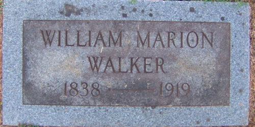 William Walker's grave stone by Brian Stansberry