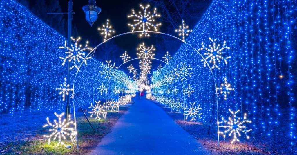 Click to open NEW Winterfest Light Displays For 2022-2023 On The Riverwalk Greenway post